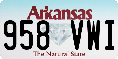 AR license plate 958VWI