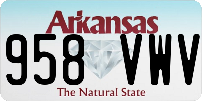 AR license plate 958VWV