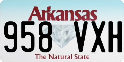 AR license plate 958VXH