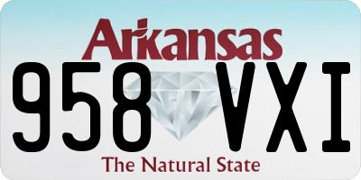 AR license plate 958VXI