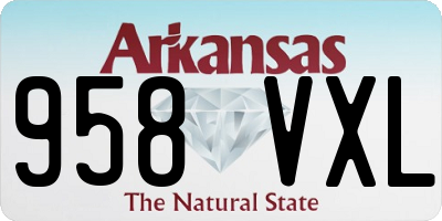 AR license plate 958VXL