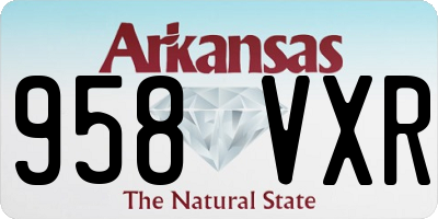 AR license plate 958VXR