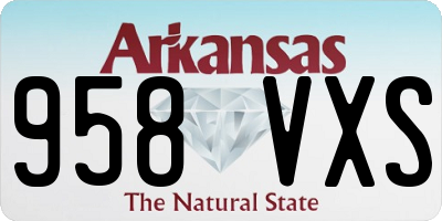 AR license plate 958VXS