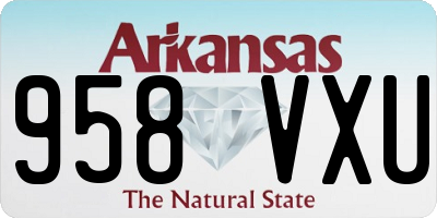 AR license plate 958VXU
