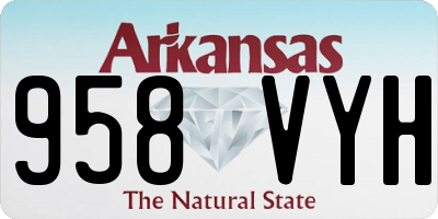 AR license plate 958VYH