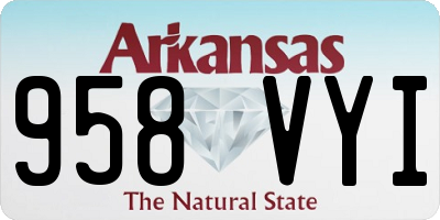 AR license plate 958VYI