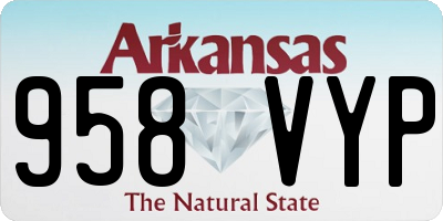 AR license plate 958VYP