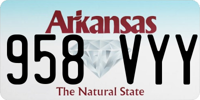 AR license plate 958VYY