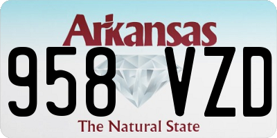 AR license plate 958VZD