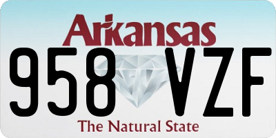 AR license plate 958VZF