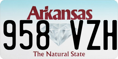 AR license plate 958VZH