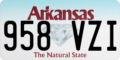 AR license plate 958VZI