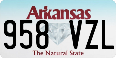 AR license plate 958VZL