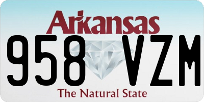 AR license plate 958VZM
