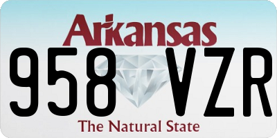 AR license plate 958VZR