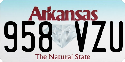 AR license plate 958VZU