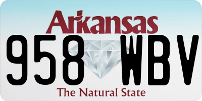 AR license plate 958WBV
