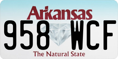 AR license plate 958WCF