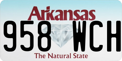 AR license plate 958WCH