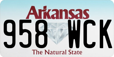 AR license plate 958WCK