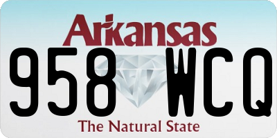 AR license plate 958WCQ