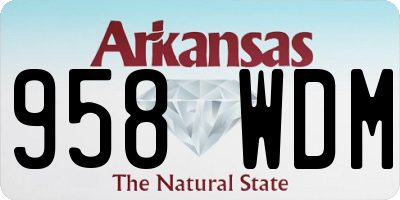 AR license plate 958WDM