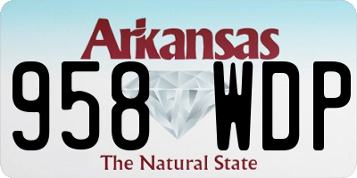AR license plate 958WDP