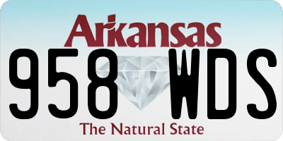 AR license plate 958WDS