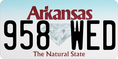 AR license plate 958WED