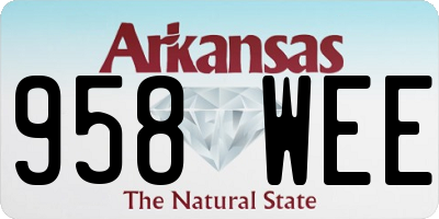 AR license plate 958WEE