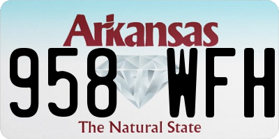 AR license plate 958WFH