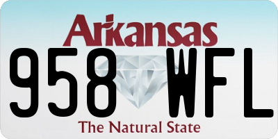 AR license plate 958WFL