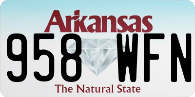 AR license plate 958WFN