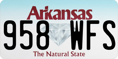 AR license plate 958WFS