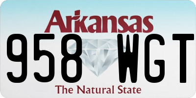 AR license plate 958WGT
