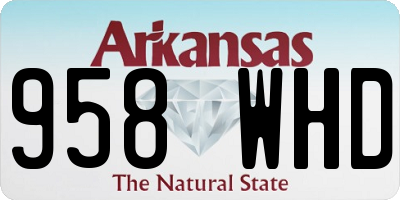 AR license plate 958WHD