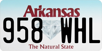 AR license plate 958WHL