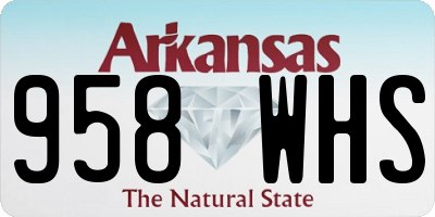 AR license plate 958WHS