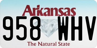 AR license plate 958WHV