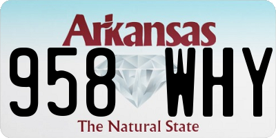 AR license plate 958WHY