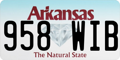 AR license plate 958WIB