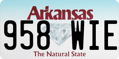 AR license plate 958WIE