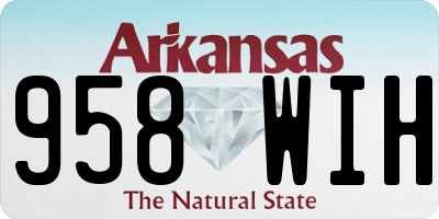 AR license plate 958WIH