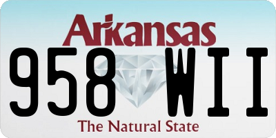 AR license plate 958WII