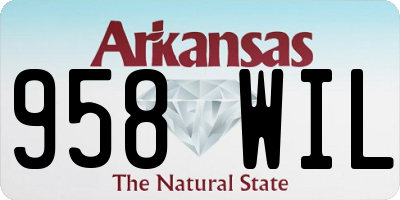 AR license plate 958WIL