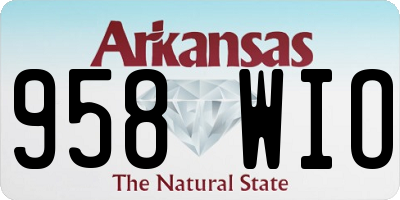 AR license plate 958WIO