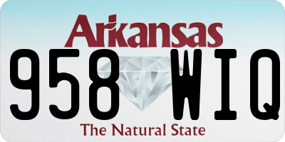 AR license plate 958WIQ