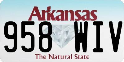 AR license plate 958WIV