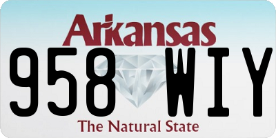 AR license plate 958WIY