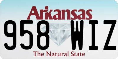 AR license plate 958WIZ